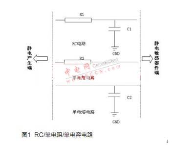 RC電路或者單電阻、單電容電路