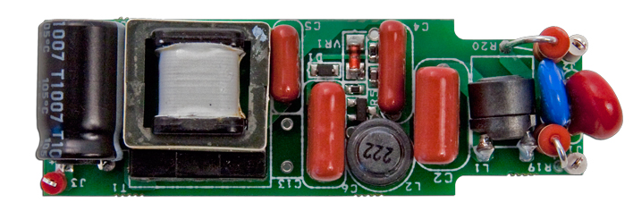 圖1: 使用LinkSwitch-PL設(shè)計(jì)的5 W A19驅(qū)動(dòng)電路方案(RDK-251)