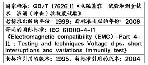 電壓暫降、短時中斷和電壓變化抗擾度試驗