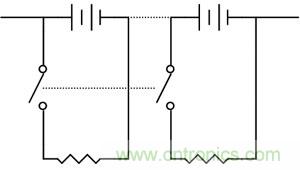 通斷分流電阻均衡充電原理