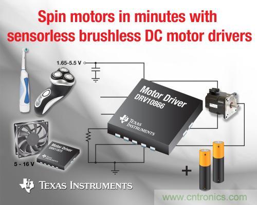 圖題：德州儀器力推三相位無刷DC電機(jī)驅(qū)動器