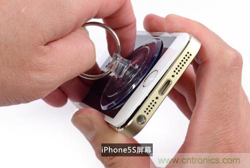 土豪金iPhone 5S拆解：內(nèi)部結(jié)構(gòu)升級，維修難度增加