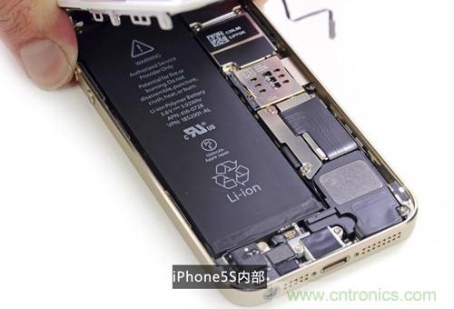 土豪金iPhone 5S拆解：內(nèi)部結(jié)構(gòu)升級，維修難度增加