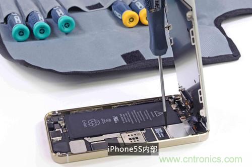 土豪金iPhone 5S拆解：內(nèi)部結(jié)構(gòu)升級，維修難度增加