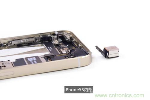 土豪金iPhone 5S拆解：內(nèi)部結(jié)構(gòu)升級，維修難度增加