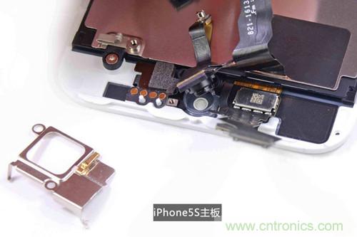 土豪金iPhone 5S拆解：內(nèi)部結(jié)構(gòu)升級，維修難度增加