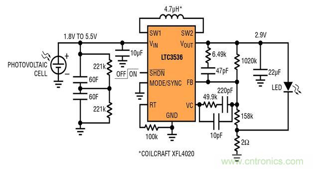 一款由太陽(yáng)能供電的節(jié)能型LED驅(qū)動(dòng)器電路設(shè)計(jì)