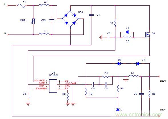 可調(diào)光PFC LED專為驅(qū)動器LED燈泡及燈管設計