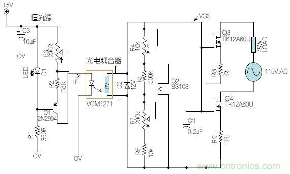 圖1：基于有源器件的線性區(qū)域進行功率控制。