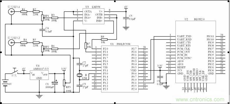 電路解讀：智能藍(lán)牙虛擬示波器整體系統(tǒng)電路設(shè)計(jì)