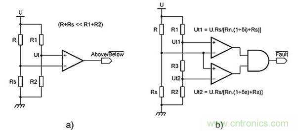 惠斯通電橋拓撲。