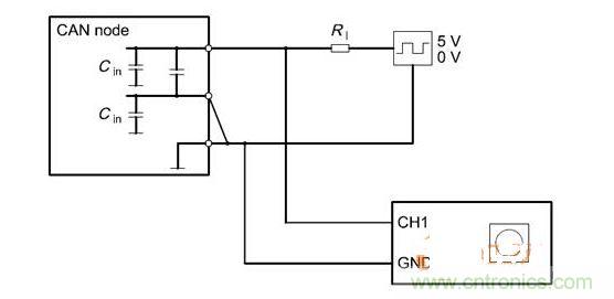  Cdiff測試原理（CANnode輸出線從上往下為CANH、CANL、GND）