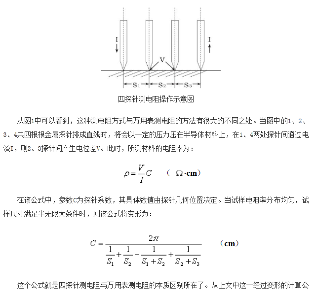 如何區(qū)分萬(wàn)用表測(cè)電阻和四探針測(cè)電阻？