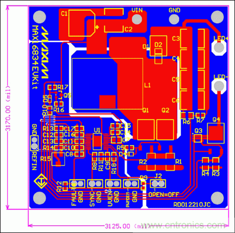 112W長串LED boost驅(qū)動器的全陶瓷電容方案