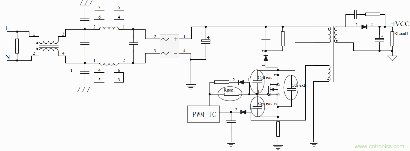 如何改善開關(guān)電源電路的EMI特性？