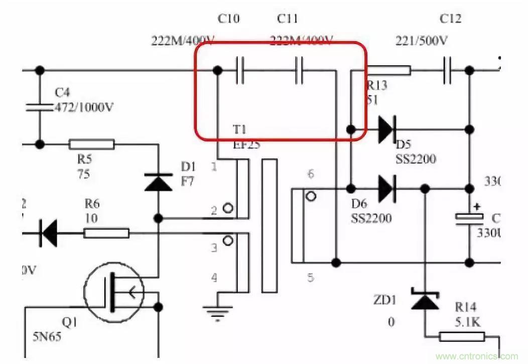 開關(guān)電源中X電容與Y電容的作用