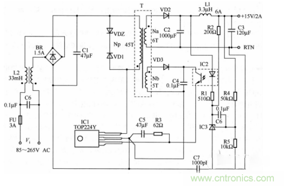 六款簡單的開關(guān)電源電路設(shè)計，內(nèi)附原理圖詳解