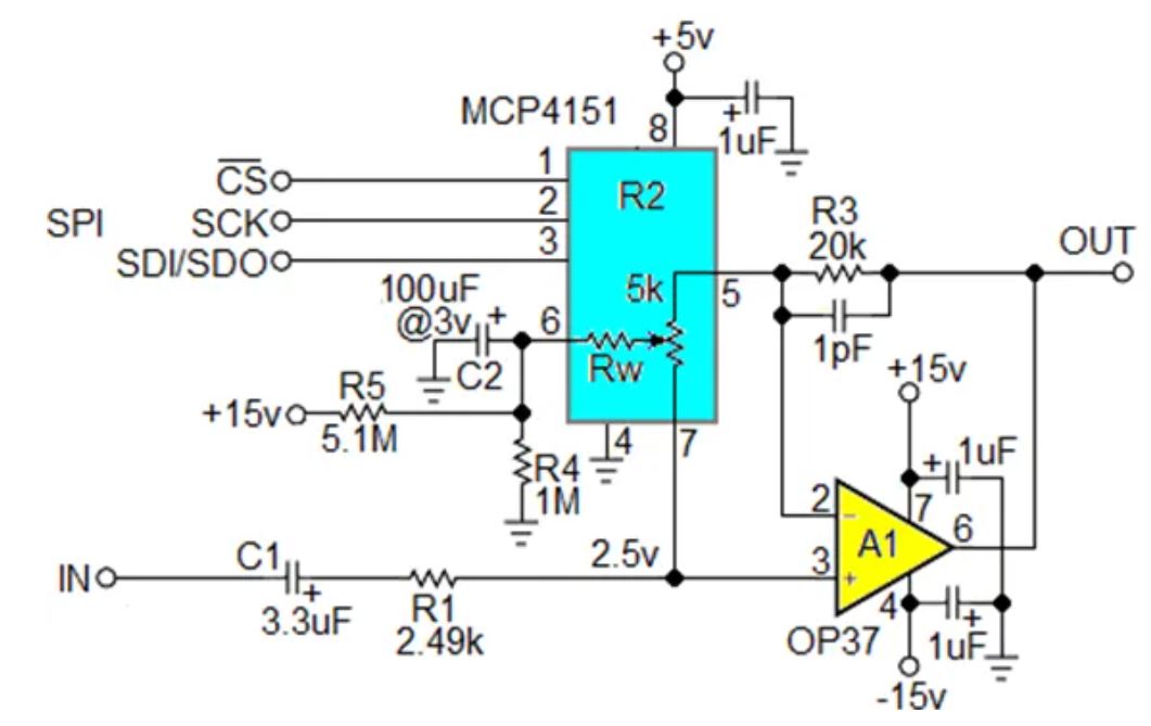 數(shù)字電位器能否代替電路中的機(jī)械電位器？