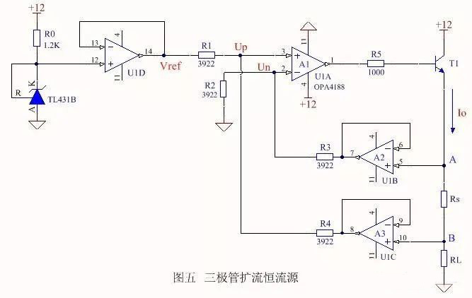 由運放和電壓調(diào)節(jié)器構成的恒流源電路