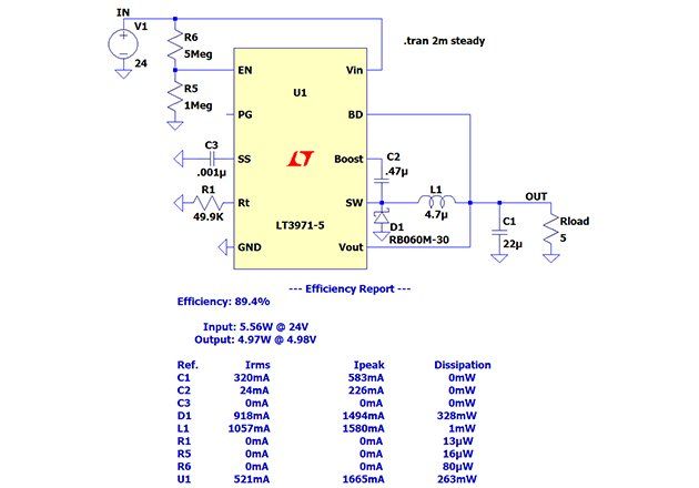 使用 LTspice 進行電源電路設(shè)計的技巧