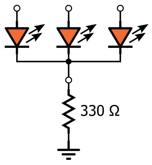 LED 陣列：一個(gè)電阻器還是多個(gè)？